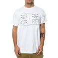 thumbnail image 1 of Fourstar Clothing Mens The Fourstar Coordinates Graphic T-Shirt, White, Small, 1 of 2
