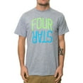 thumbnail image 1 of Fourstar Clothing Mens The Fourstar Two Tone Arch Graphic T-Shirt, Grey, Small, 1 of 2