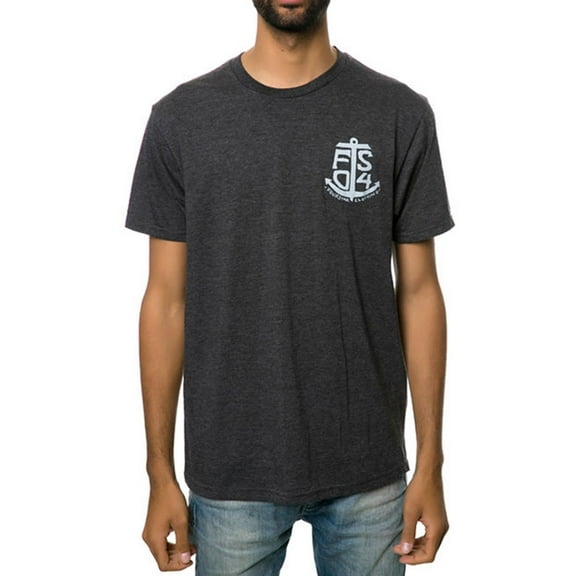 Fourstar Clothing Mens The Port 50 50 Graphic T-Shirt, Grey, Small