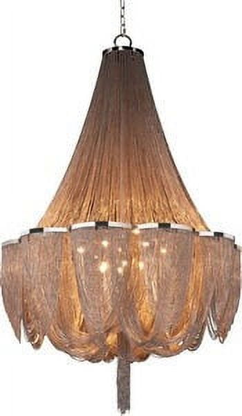 Chantilly Polished Nickel 14-Light Metal Chandelier