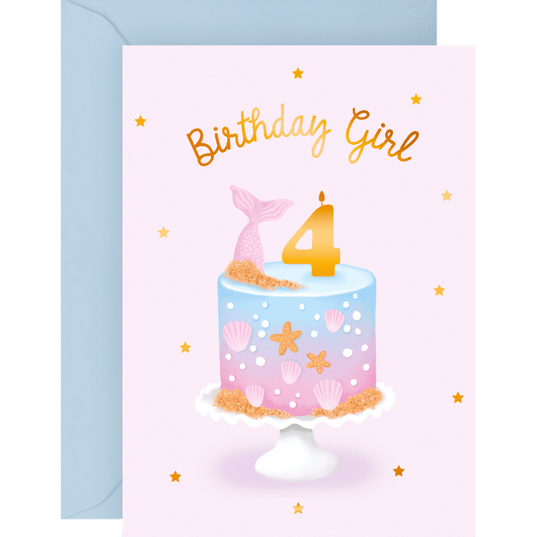 Blue Mermaid Card Blue Mermaid Card