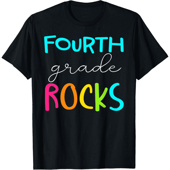 Fourth Grade Rocks Shirt Team 4th Grade Teacher Mens T-Shirt