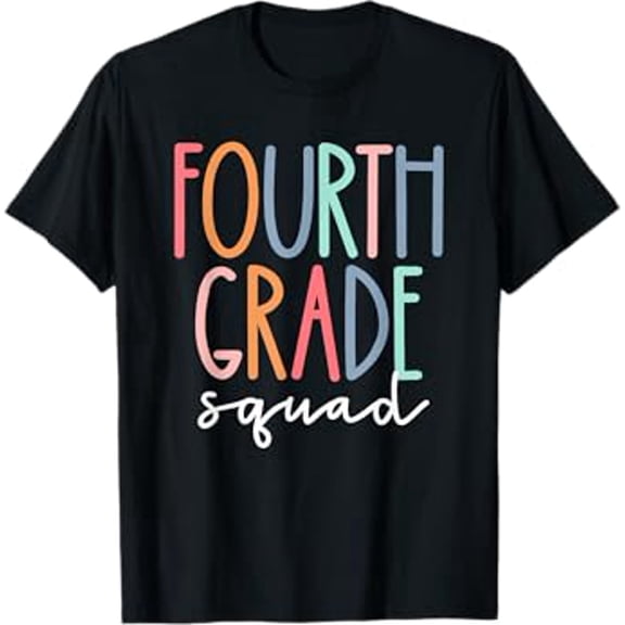 Fourth Grade Squad 4th Teacher Crew Back To School Team T-Shirt