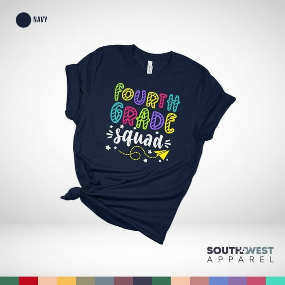 Fourth Grade Squad Shirt: Back To School Teacher Tee TSHIRT All Size S-5XL