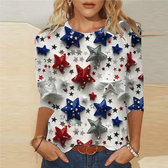 Fourth of July,Cancel My Order,Cadancy Plus Size Tops for Women Dressy,Mexico Vacation Clothes 2025 Blouses Cotton,Blue Stripe Shirt ,Ropa De Mujer Deerano,Multicolor XL