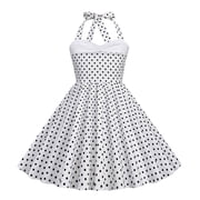 Pinup Dresses for Girls 50s Pin up Dress Girls Retro Dress 1950s Vintage Dress Kids A line Party 50s Polka Dot Dresss