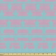 thumbnail image 1 of Ambesonne Fourth of July Fabric by the Yard Upholstery, Retro Streaks Stars, 3 Yards, Pale Pink Turquoise, 1 of 4