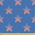 thumbnail image 1 of Fourth of July Sofa Upholstery Fabric by the Yard, Intricate Stars with Vertical Stripes National Vibes, Decorative Fabric for DIY & Home Accents, 5 Yards, Cobalt Blue Blue by Ambesonne, 1 of 4