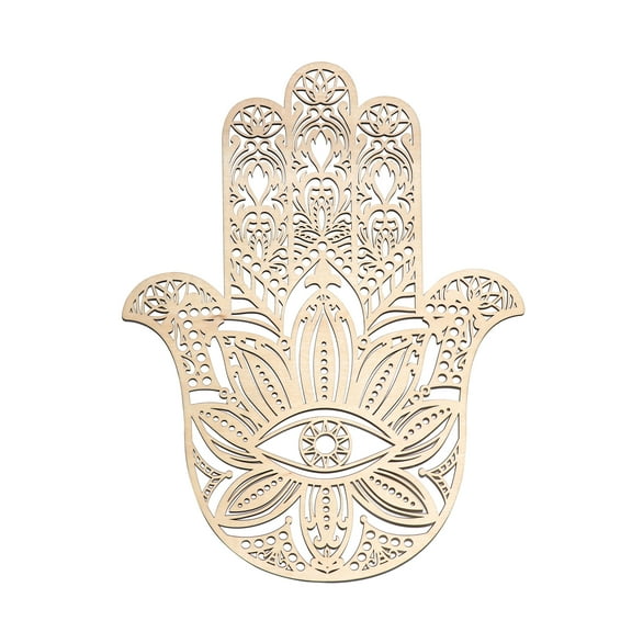 Fourth Level Mfg Wedding Birch Hardwood Evil Hamsa Wall Art