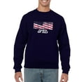 thumbnail image 1 of Fourth Of July American Flag Sweatshirt Men -Image by Shutterstock, Male Large, 1 of 4