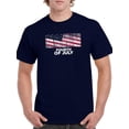 thumbnail image 1 of Fourth Of July American Flag T-Shirt Men -Image by Shutterstock, Male Small, 1 of 4