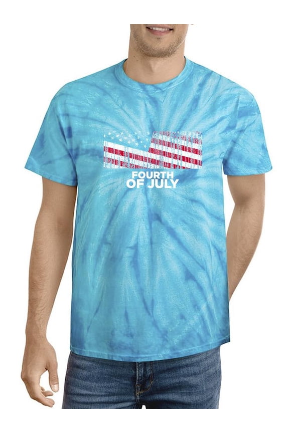 Fourth Of July American Flag Tie Dye Cyclone Men -Image by Shutterstock, Male XX-Large