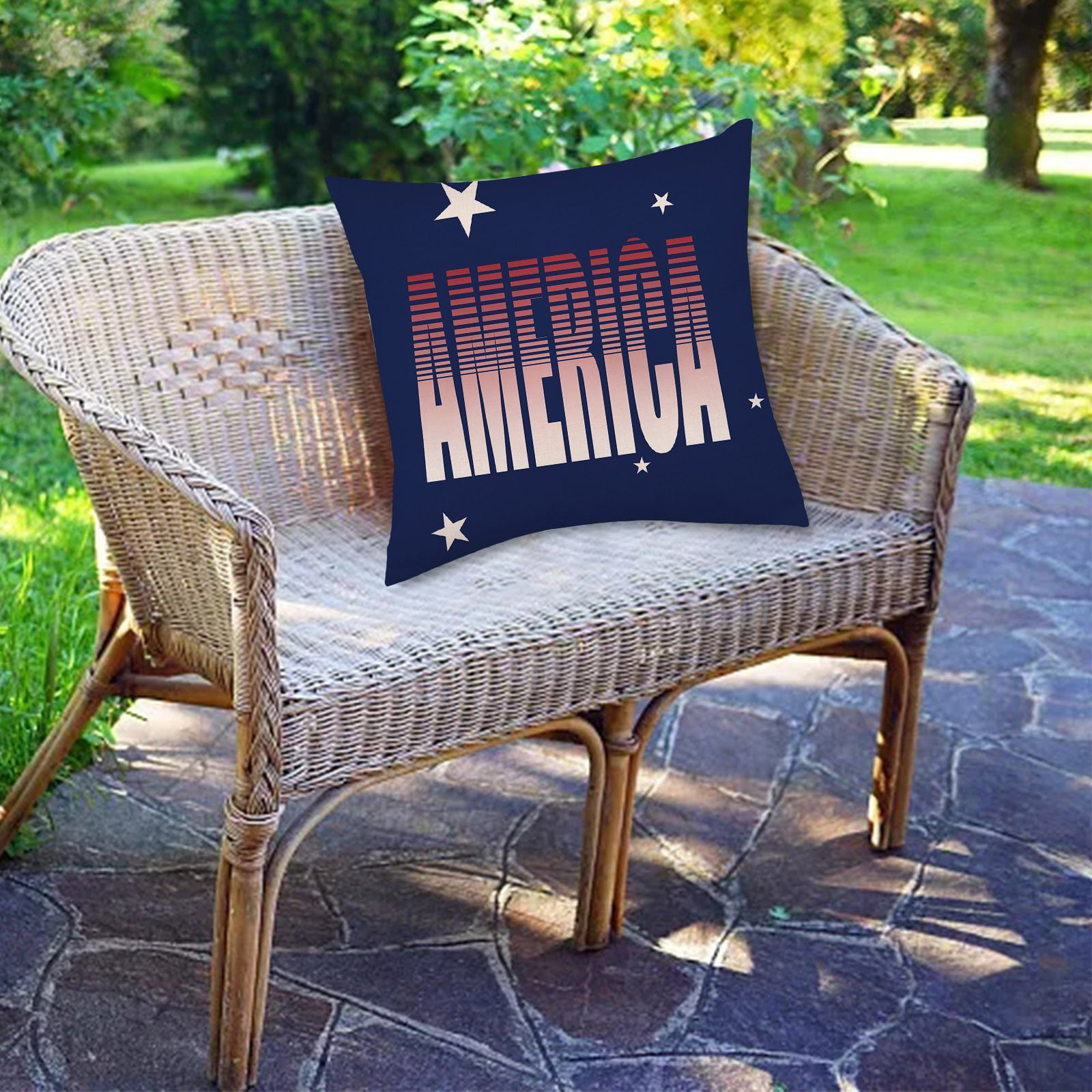Fourth Of July Decorative Throw Pillowcase Independence Day American