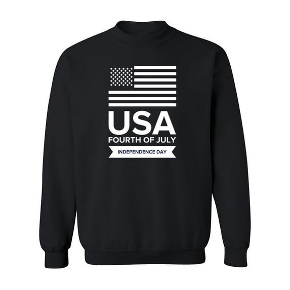 Fourth Of July Design Sweatshirt Men -Image by Shutterstock, Male 4X-Large