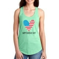 thumbnail image 1 of Fourth Of July Flag Heart Racerback Tank Women -Image by Shutterstock, Female XX-Large, 1 of 4