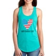thumbnail image 1 of Fourth Of July Flag Heart Racerback Tank Women -Image by Shutterstock, Female x-Small, 1 of 4