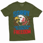 Fourth Of July Funny Shirt Freedom American Usa Patriotic Eagle Tee Shirt 4Th Party Shirt X-Large Military Green