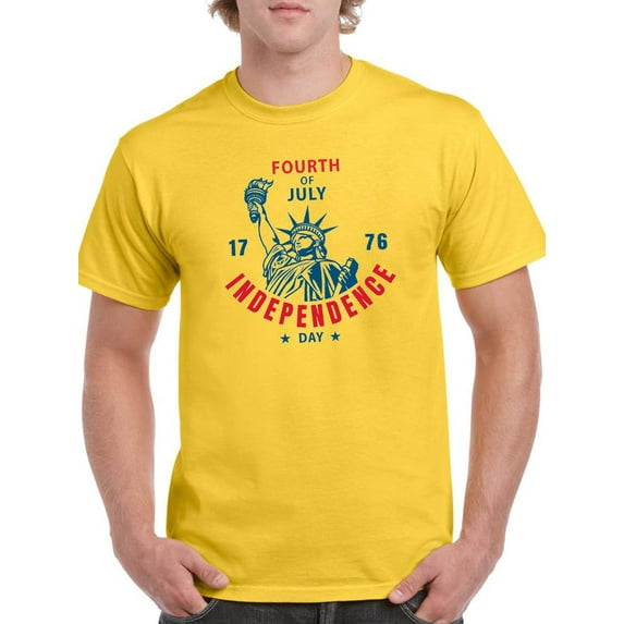 Fourth Of July Independence T-Shirt Men -Image by Shutterstock, Male 3X-Large