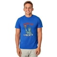 thumbnail image 1 of Fourth Of July Men's Buns of Liberty Parody Funny Short-Sleeve T-Shirt, 1 of 5