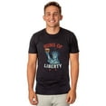 thumbnail image 1 of Fourth Of July Men's Buns of Liberty Parody Funny Short-Sleeve T-Shirt, 1 of 5