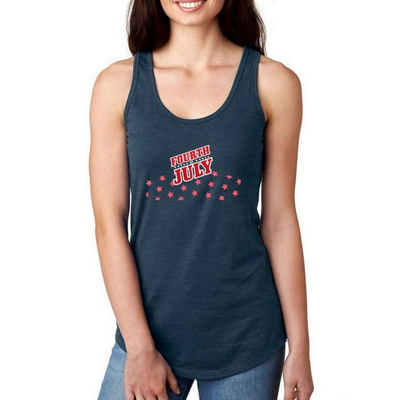 Fourth Of July. Racerback Tank Women -Image by Shutterstock, Female XX-Large