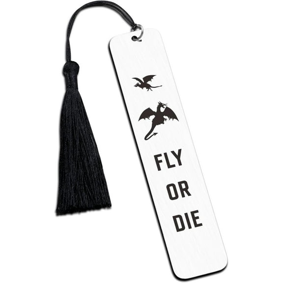 Fourth Wing Bookmark, Fourth Wing Merch Book Lover Gifts for Reading Women Bookish Nerd Fans of Fantasy Book, Dragon Bookmark, Wing Merchandise, Christmas Valentines Day Birthday Book Club Gifts