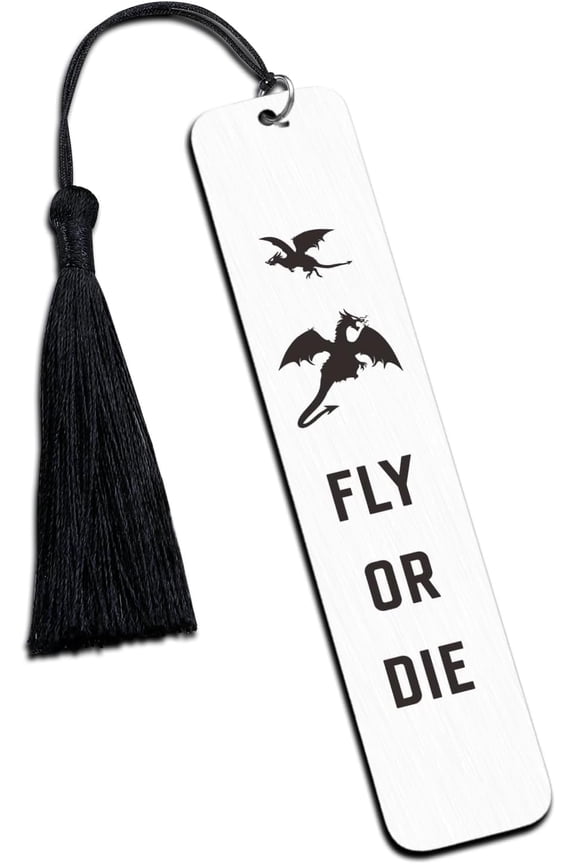 Fourth Wing Bookmark, Fourth Wing Merch Book Lover Gifts for Reading Women Bookish Nerd Fans of Fantasy Book, Dragon Bookmark, Wing Merchandise, Christmas Valentines Day Birthday Book Club Gifts