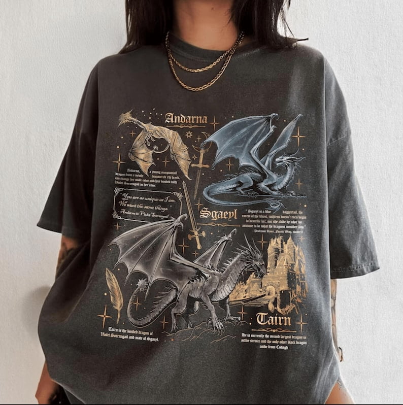 TJYES Basgiath War College Fourth Wing Sweatshirt Fantasie stijl Dragon Ride Sweatshirt Vrouwen Pullover Sweatshirts (Groen, M