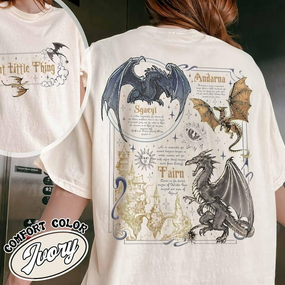 Fourth Wing Dragon Shirt, Dragon Rider Violent Little Thing, Tairn & Andarna Dragon TShirt, Basgiath War College Shirt, Book Lover Shirt, Pepper Color, Size XL