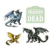 Rebecca Yarross Fourth Wing Dragons of Navarre Stickers - Sticker Set of 4, Hardcover