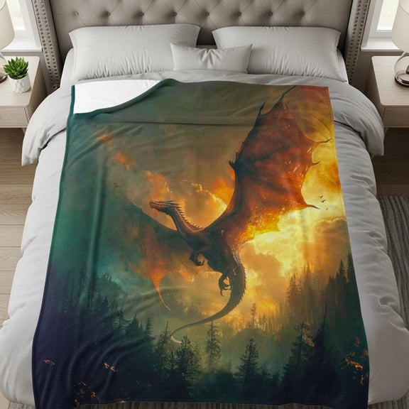 Fourth Wing Flannel Blanket, Dragon Onyx Storm, Booktok Merch, Rebecca Yarros, Xaden Riorson, Violet Sorrengail, Book Lover Gift