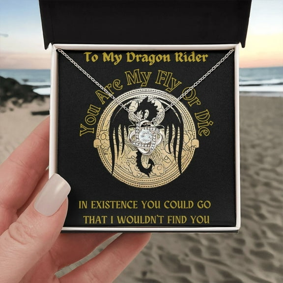 Fourth Wing Love Knot Necklace - To My Dragon Rider: You Are My Ride or Die