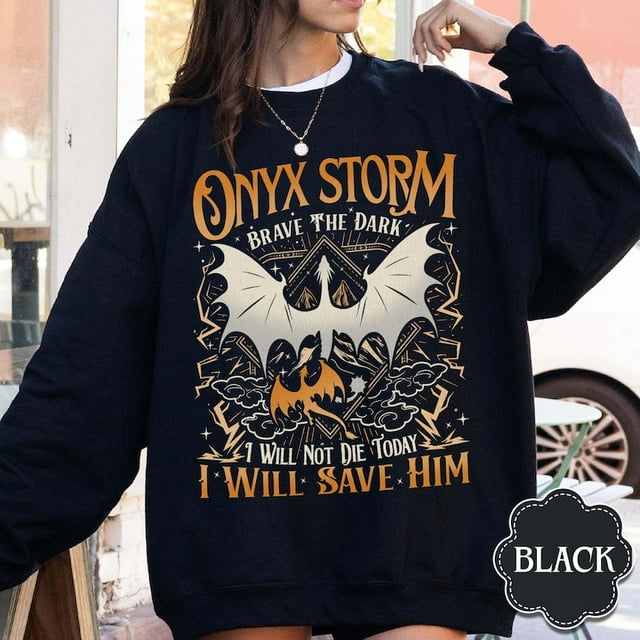 Fourth Wing Series Sweatshirt, Onyx Storm Dragon Rider Crewneck Gift ...