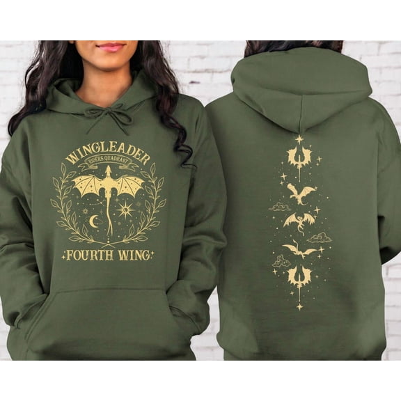 Fourth Wing Sweatshirt, Riders Quadrant, Rebecca Yoros, Violet Sorrengail, Xaden Riorson, Dragon Rider, Fourth Wing Hoodie