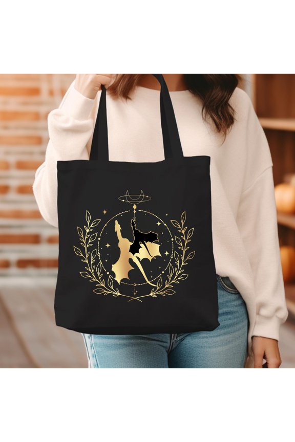 Fourth Wing Tote Bag, Basgiath War College Canvas Bag, Dragon Rider, Bookish Tote Bag, Rid
