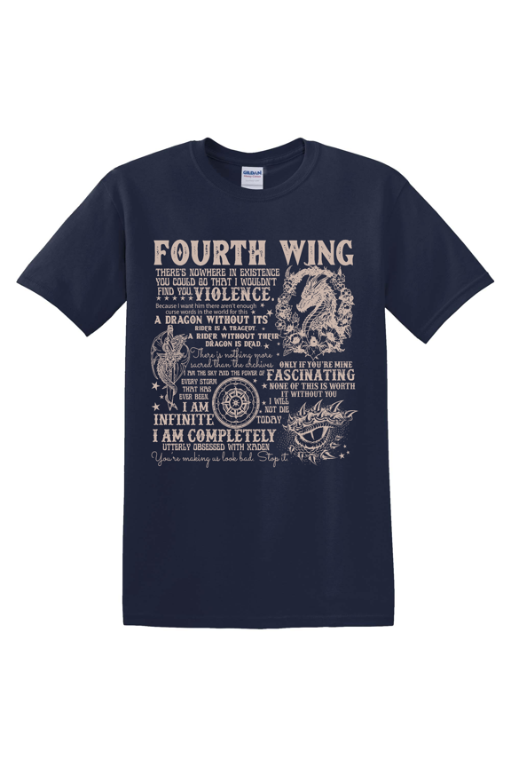 Fourth Wing Wing Leader I'm Infinite Basgiath War College Iron Flame Rider Quadran Dragon Rider T-shirt