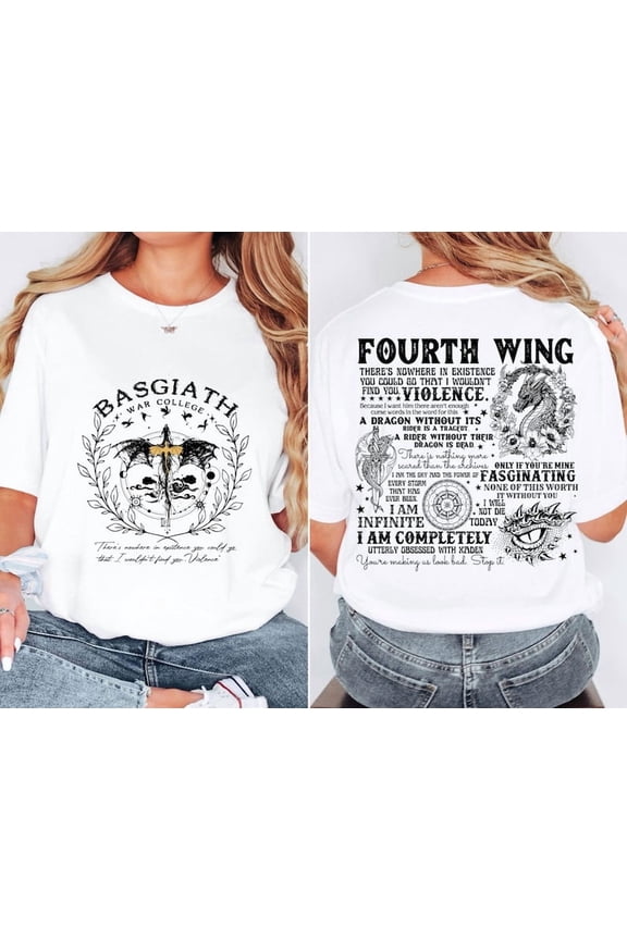 Fourth Wing tshirt, Dragon Rider tshirt, The Empyrean Series,Violet Sorrengail Fantasy Book