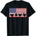 thumbnail image 1 of Fourth of July 4th Chicken Hen Farm American Flag USA Women T-Shirt, 1 of 5