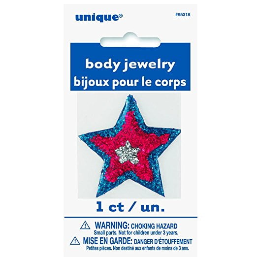 Fourth of July Body Jewelry Sticker