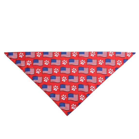 Fourth of July Decorations, Pet Saliva Bandana Flag Bandana Kitty And Dog Independence Day Scarf