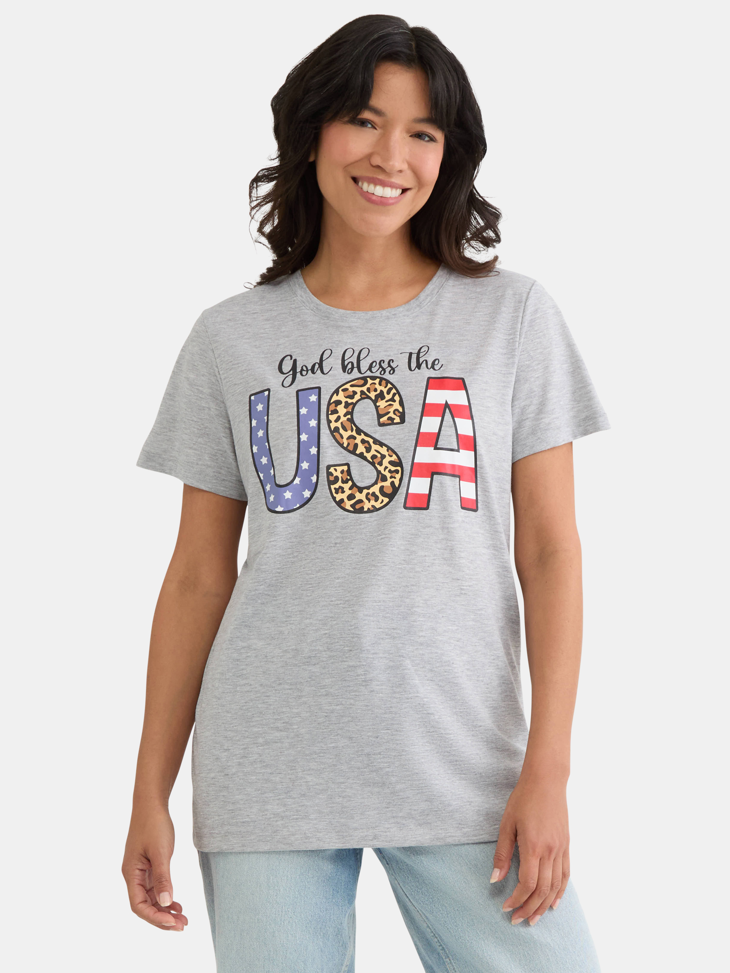 Fourth of July Women's Americana Graphic Tee from Way to Celebrate, Sizes S-XXXL