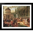 thumbnail image 1 of Fourth of July in Centre Square Philadelphia 34x28 Large Black Wood Framed Print Art by John Lewis Krimmel, 1 of 2