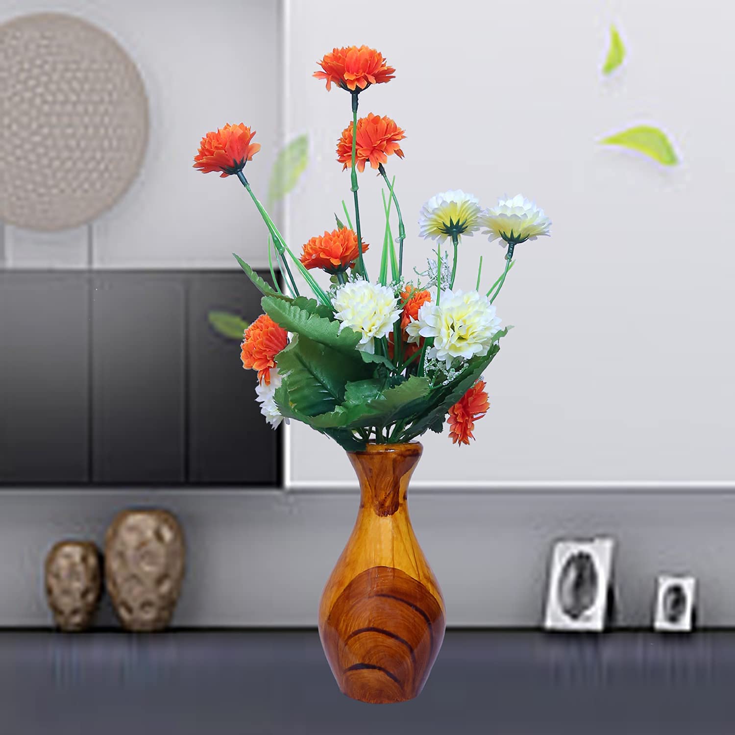 Fourthline Artificial Flower Pots with Flowers Plants with Pots for ...