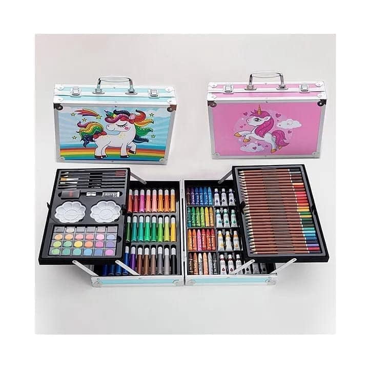 Fourthline Deluxe 145 Piece Unicorn Art & Craft Drawing Set Painting ...