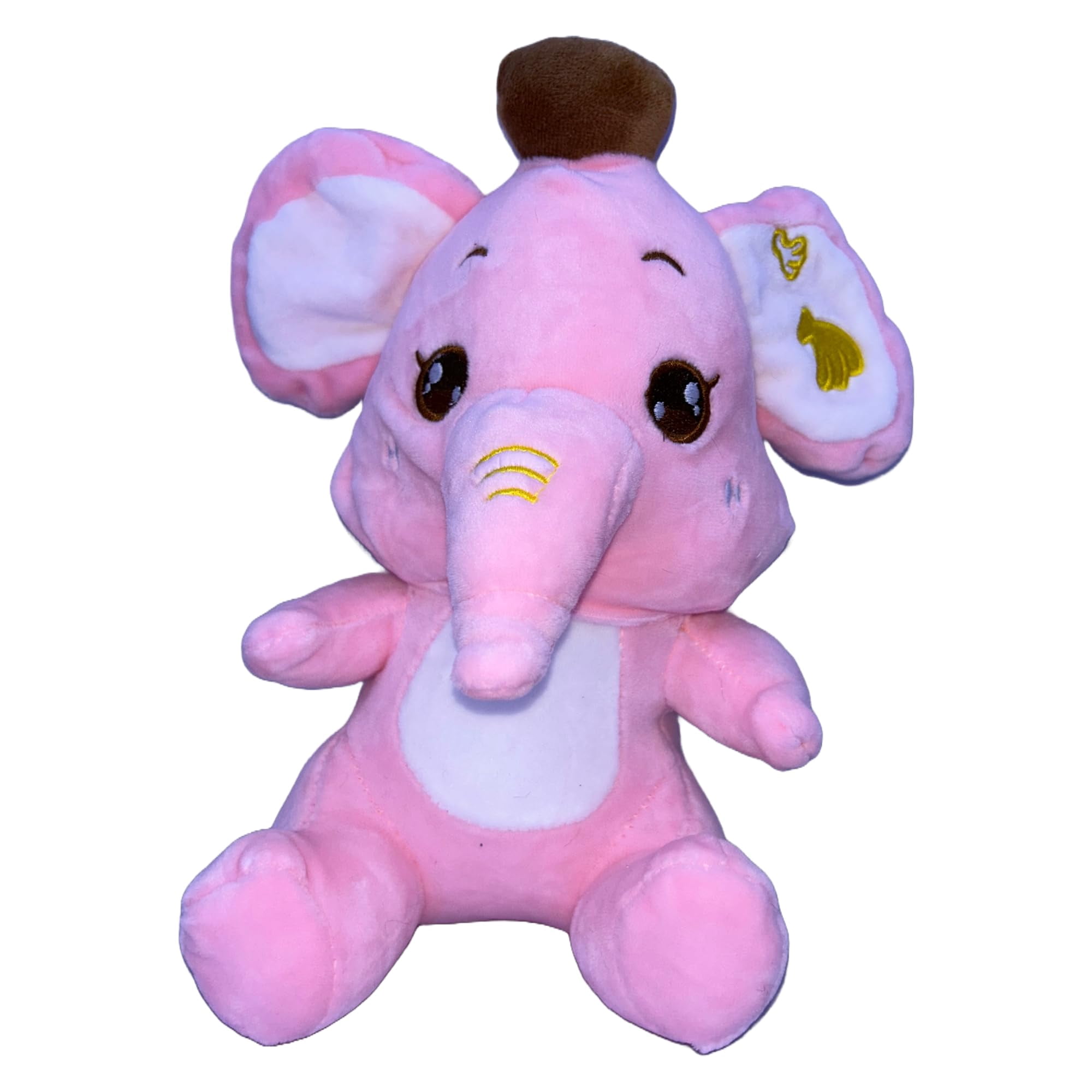 14 Inches Soft Plush Orange Elephant Stuff Toy for Kids main image 1