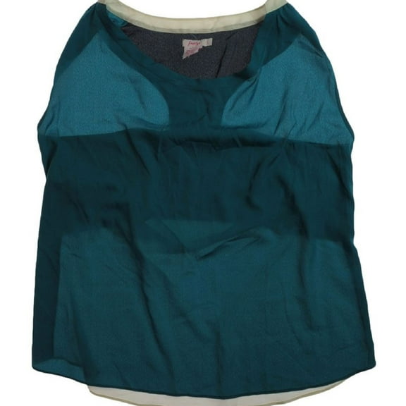 Fourty's Womens Racerback Pullover Blouse, Green, Juniors, Large