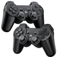 thumbnail image 1 of Fousixdi 2 Pack Controllers for PS-3, Compatible with PS-3 Controller Bluetooth Rechargeable Gamepad Remote, 1 of 6
