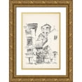 thumbnail image 1 of Foust, Richard 11x14 Gold Ornate Wood Framed with Double Matting Museum Art Print Titled - Vintage Italian Village II, 1 of 4