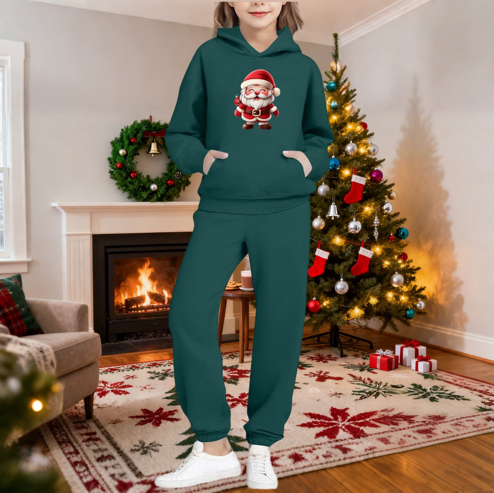 Winter Xmas Holiday Whimsical Kids Sports Jersey - Great Holiday Wear