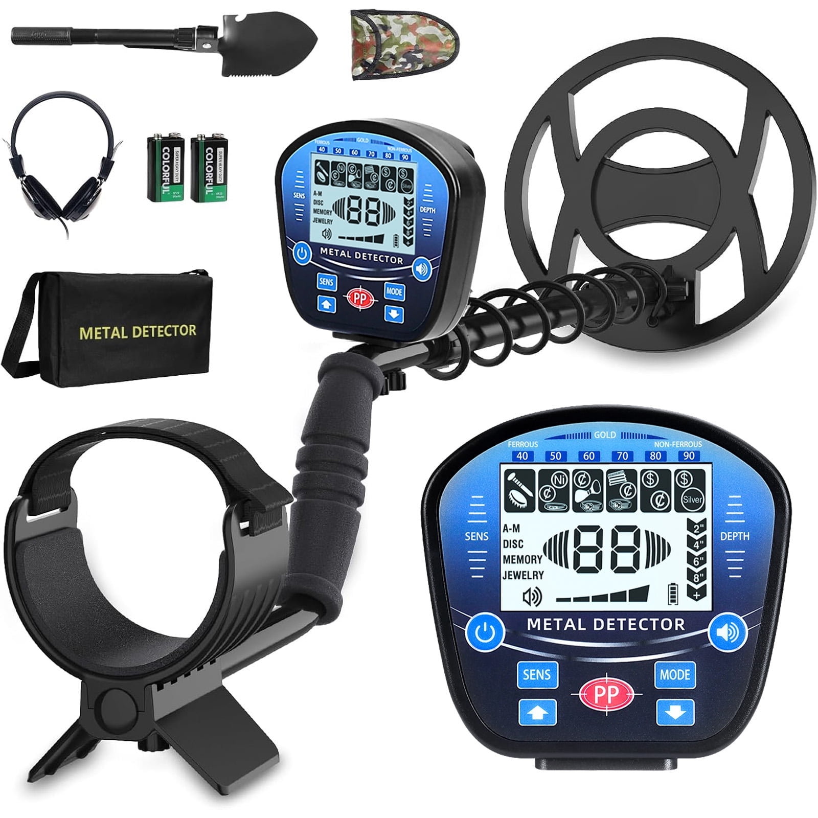 Metal Detectors for Adults and Kids, Waterproof, Higher Accuracy Metal Detector, 5 Modes, Lightweight Upgrade Metal Detector for Treasure Hunting Gold Detector Kit Metal for Adults and Kids - KENTFAITH